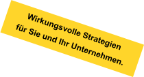 Wirkungsvolle Strategien für Sie und Ihr Unternehmen.